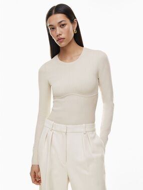 Aritzia sculpt knit longsleeve